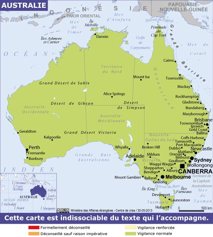 Consulter les conseils aux voyageurs de France Diplomatie