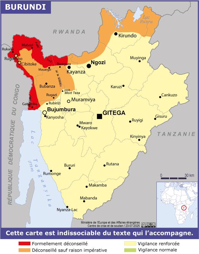 Consulter les conseils aux voyageurs de France Diplomatie