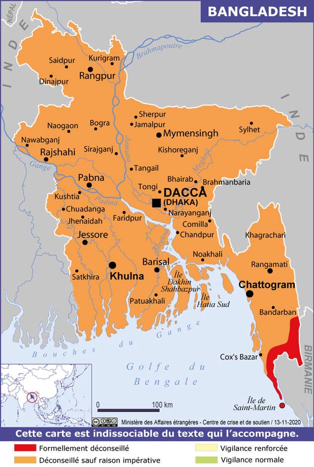 Consulter les conseils aux voyageurs de France Diplomatie