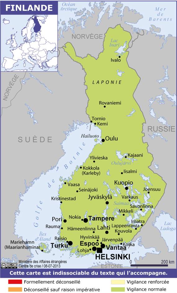 Consulter les conseils aux voyageurs de France Diplomatie