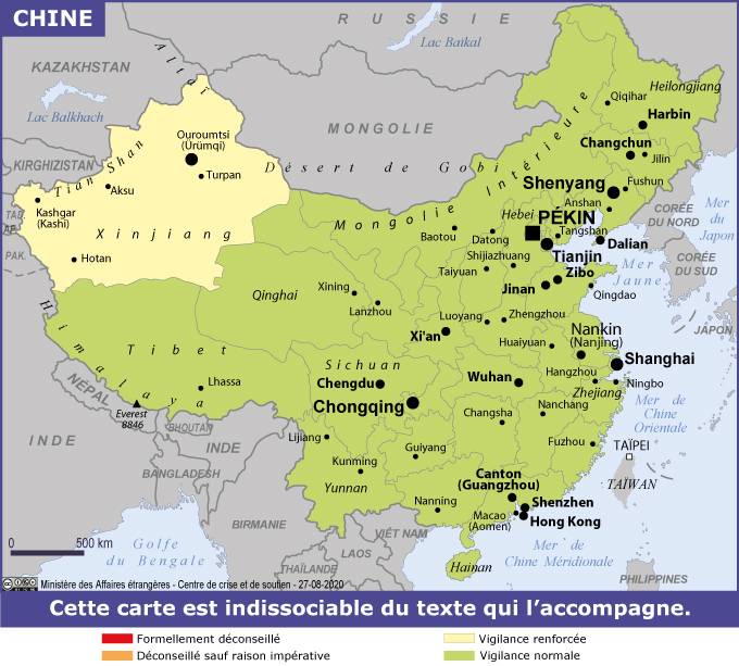 Consulter les conseils aux voyageurs de France Diplomatie