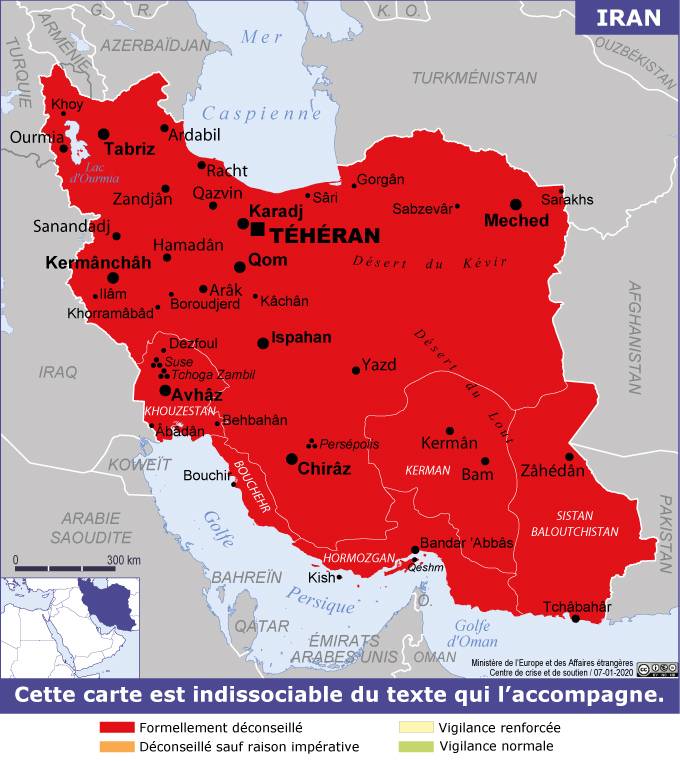 Consulter les conseils aux voyageurs de France Diplomatie