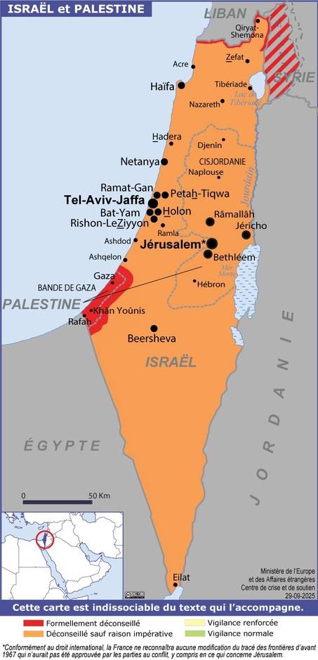 Consulter les conseils aux voyageurs de France Diplomatie