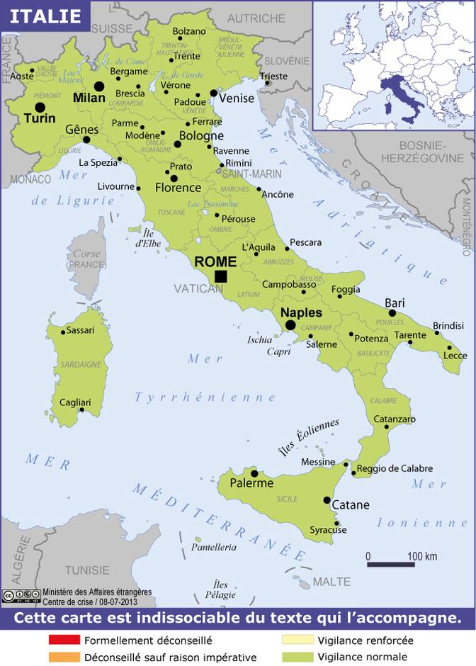 Consulter les conseils aux voyageurs de France Diplomatie