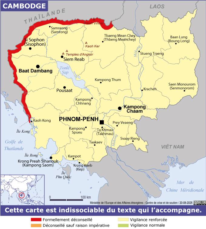 Consulter les conseils aux voyageurs de France Diplomatie