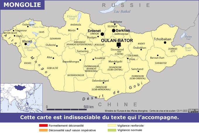 Consulter les conseils aux voyageurs de France Diplomatie