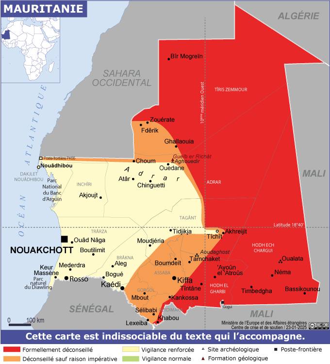 Consulter les conseils aux voyageurs de France Diplomatie