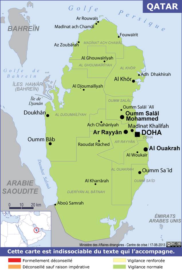 Consulter les conseils aux voyageurs de France Diplomatie