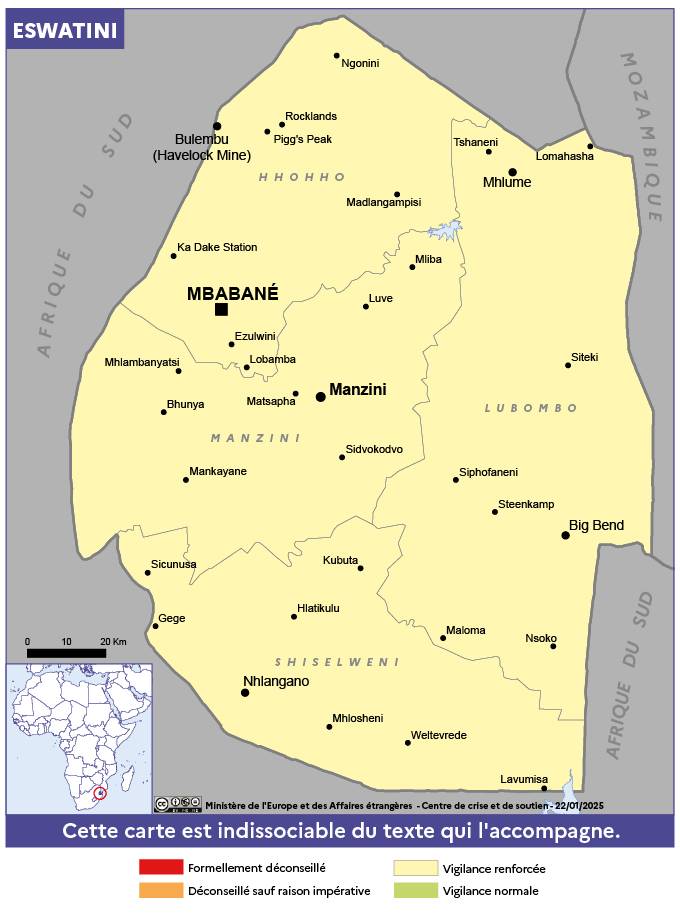 Consulter les conseils aux voyageurs de France Diplomatie