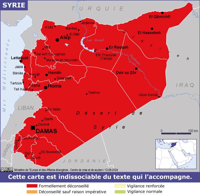 Consulter les conseils aux voyageurs de France Diplomatie