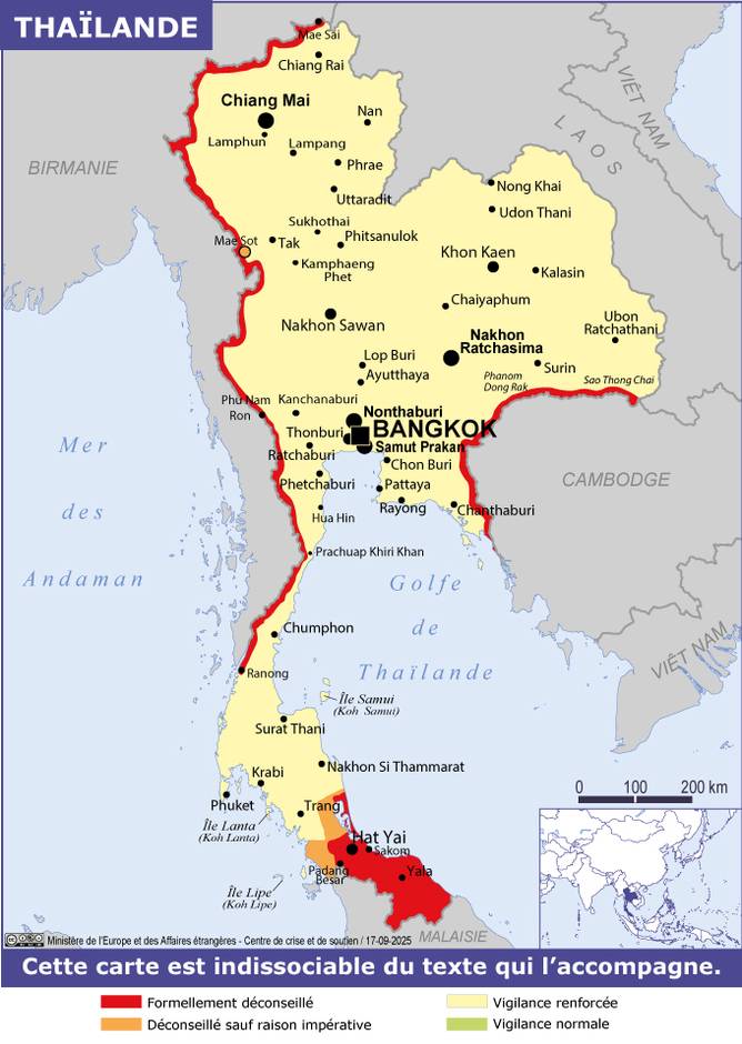Consulter les conseils aux voyageurs de France Diplomatie